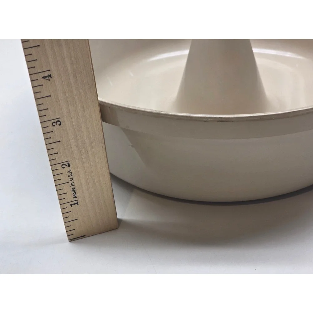 Anchor‎ Hocking Microware Ring Mold Pan Beige PM459-TI 9 Inch Round USA Made